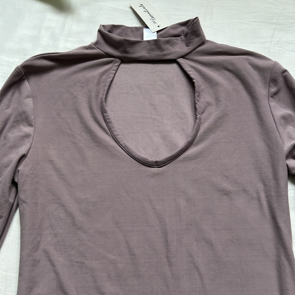 NWT SWS Essentials Chocker Neck Top - Picture 3 of 7